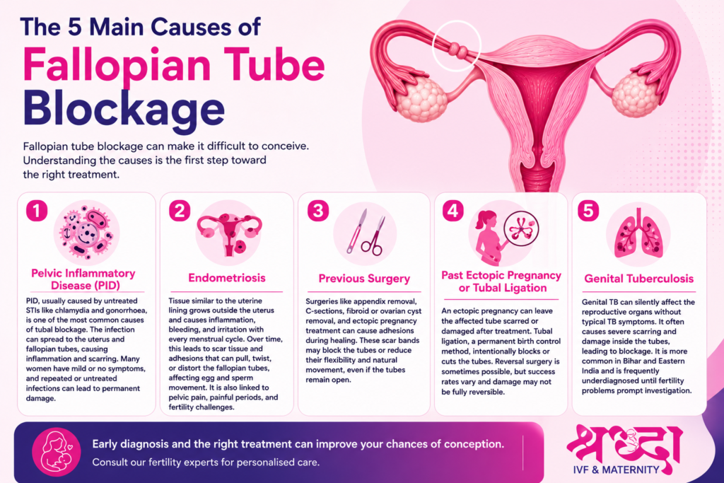 what are the main causes of blocked fallopian tubes