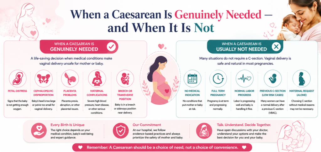 when caesarean is needed in ivf